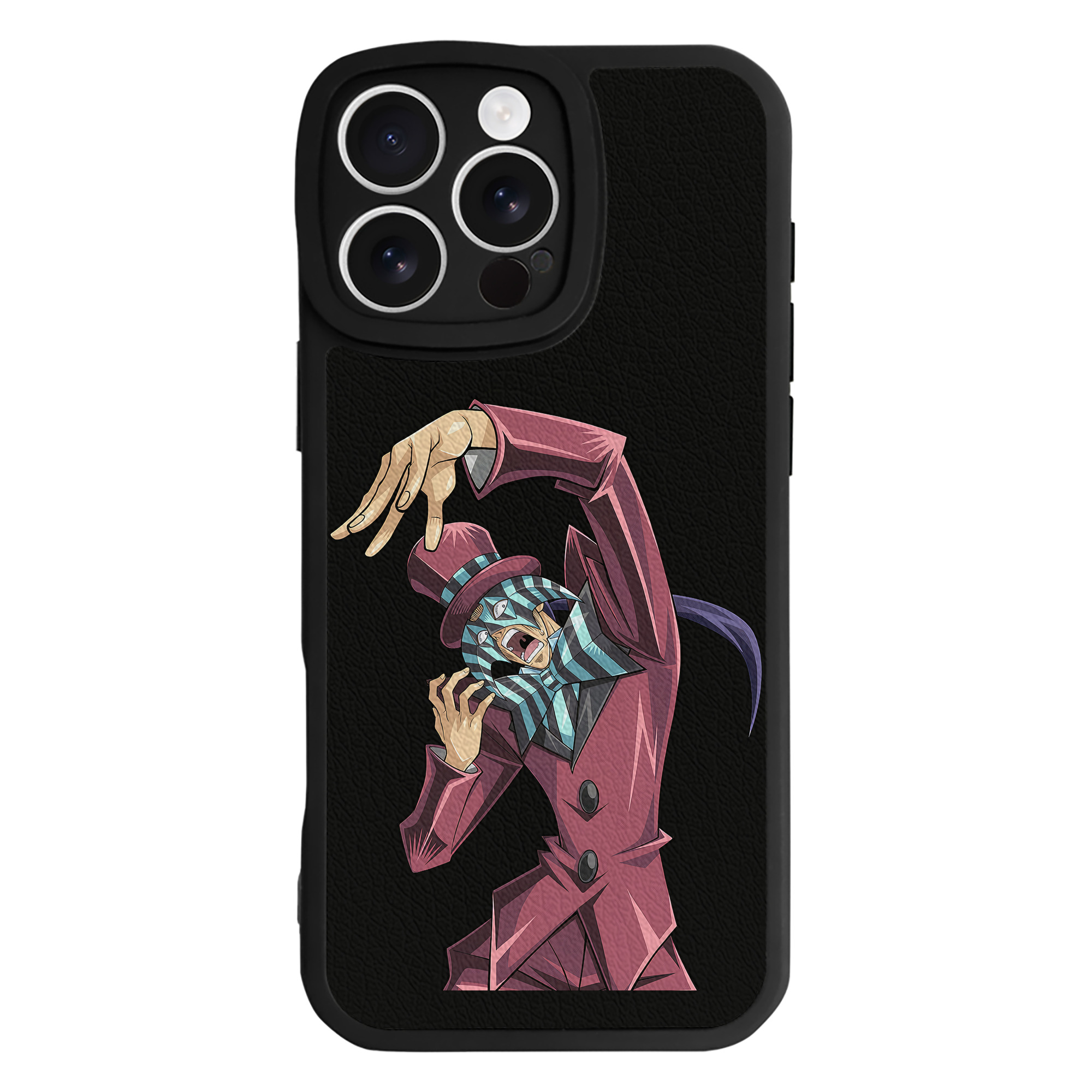 （画像用） 遊☆戯☆王 Yu-Gi-Oh! 【iPhone 16シリーズ対応】シリコンスマホケース（レザー調） 材質：シリコン